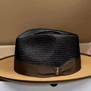 Stylish Black and Brown Fedora Hat